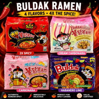 Samyang Buldak Ramen 4 Flavors , 4 SPICE