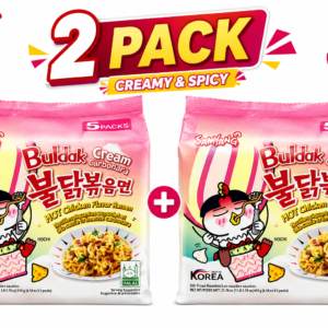 Samyang Spicy Chicken Noodle Creamy Carbonara Flavor Ramen