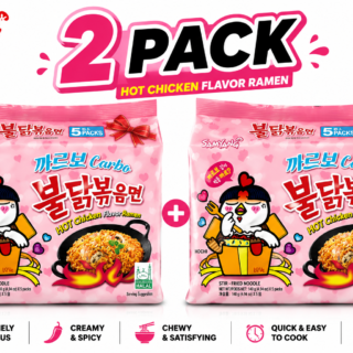 Samyang Spicy Chicken Noodle Creamy Carbonara Flavor Ramen